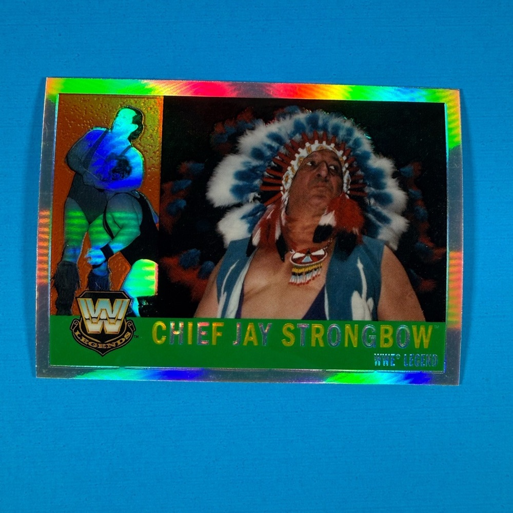 JAY STRONGBOW 2006 Topps WWE Heritage Chrome Wrestling LEGENDS #72